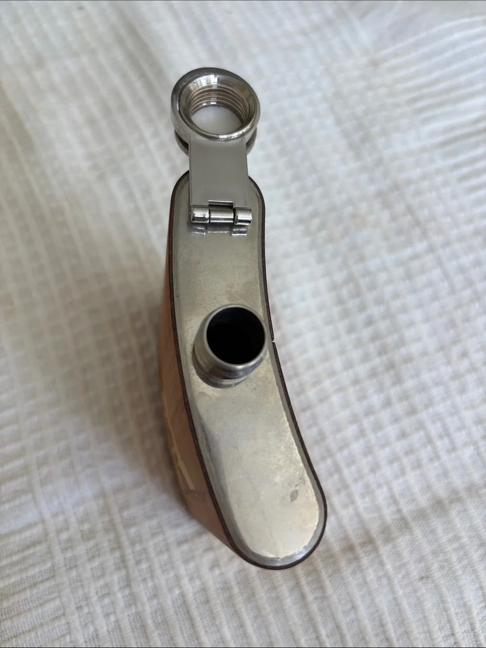 Woodworking Wolf Hip Flask by Autumn Summer